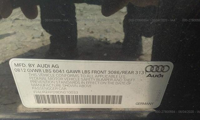 Photo 8 VIN: WAUR2AFD9DN010033 - AUDI A8 