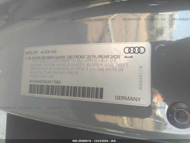 Photo 8 VIN: WAUR4AF54KA017950 - AUDI S5 COUPE 