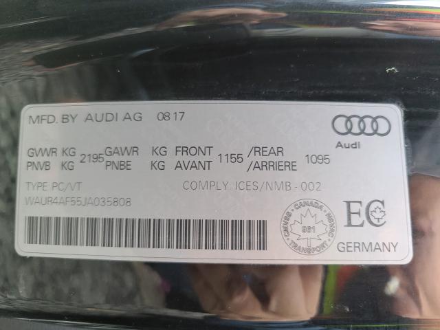 Photo 9 VIN: WAUR4AF55JA035808 - AUDI S5 PRESTIG 