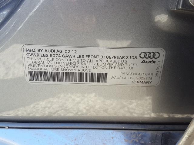 Photo 9 VIN: WAUR4AFD5CN029378 - AUDI A8 L QUATT 