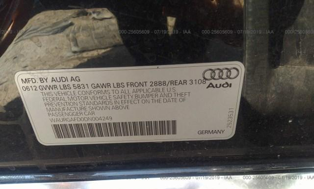 Photo 8 VIN: WAURGAFD0DN004249 - AUDI A8 