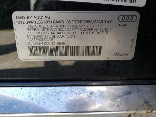 Photo 11 VIN: WAURGAFD0DN013646 - AUDI A8 L QUATT 