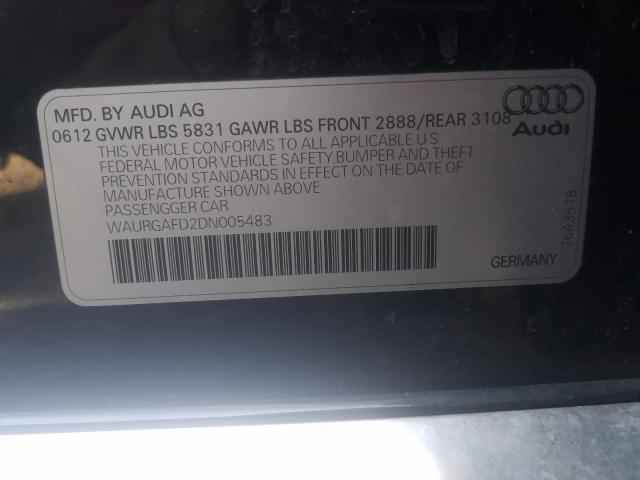 Photo 9 VIN: WAURGAFD2DN005483 - AUDI A8 L QUATT 