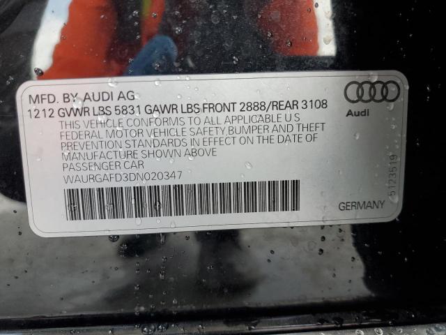 Photo 12 VIN: WAURGAFD3DN020347 - AUDI A8 L QUATT 