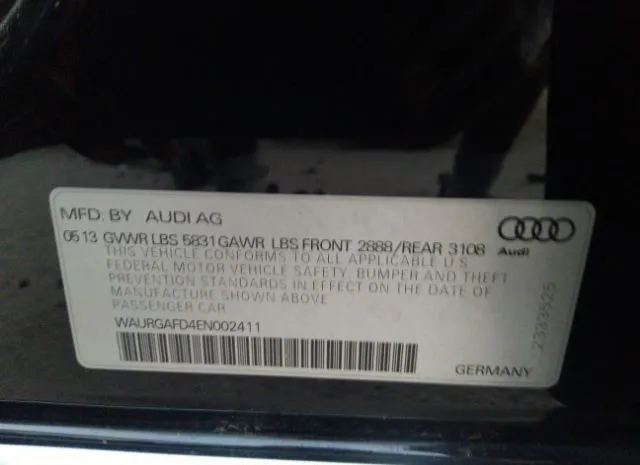 Photo 8 VIN: WAURGAFD4EN002411 - AUDI A8 L 