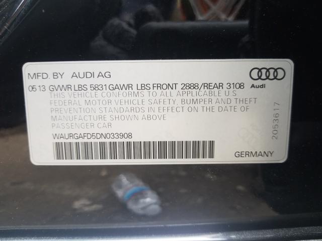 Photo 9 VIN: WAURGAFD5DN033908 - AUDI A8 L QUATT 