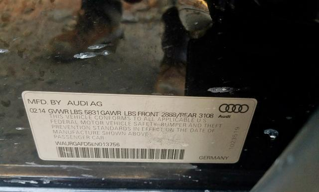 Photo 9 VIN: WAURGAFD5EN013756 - AUDI A8 