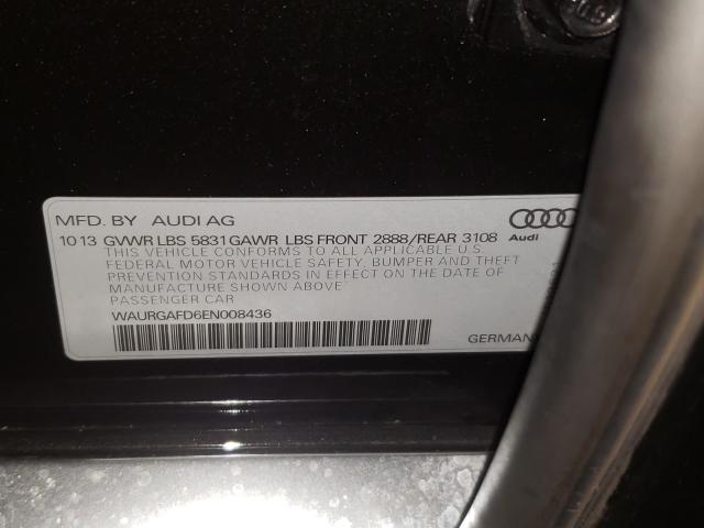 Photo 9 VIN: WAURGAFD6EN008436 - AUDI A8 L QUATT 