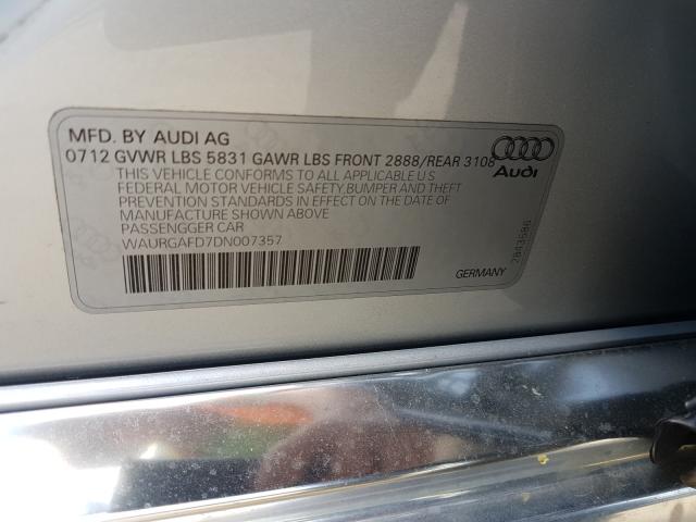 Photo 9 VIN: WAURGAFD7DN007357 - AUDI A8 L QUATT 