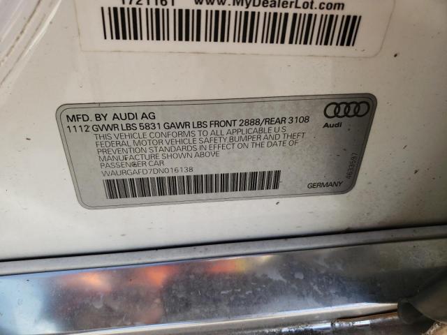 Photo 11 VIN: WAURGAFD7DN016138 - AUDI A8 