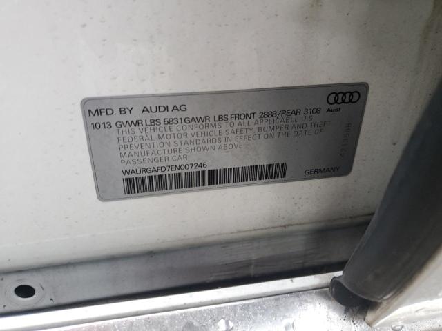 Photo 11 VIN: WAURGAFD7EN007246 - AUDI A8 L QUATT 