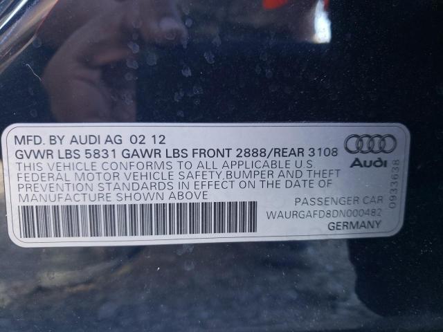 Photo 9 VIN: WAURGAFD8DN000482 - AUDI A8 L QUATT 