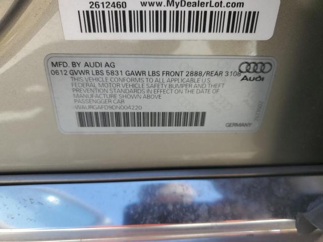 Photo 11 VIN: WAURGAFD9DN004220 - AUDI A8 