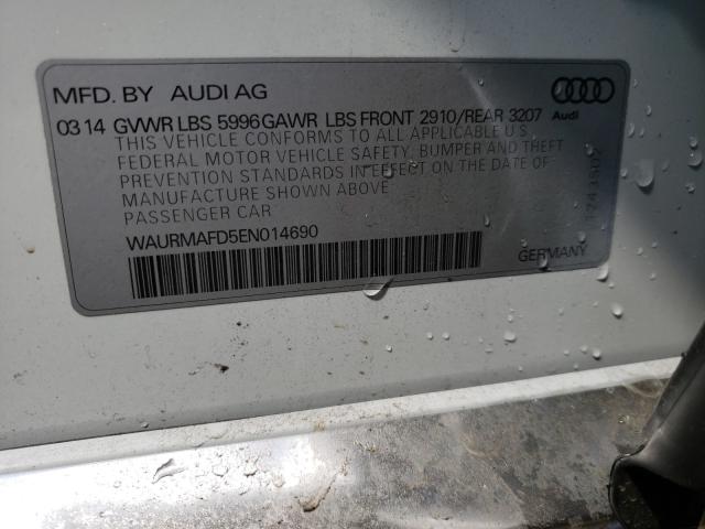 Photo 9 VIN: WAURMAFD5EN014690 - AUDI A8 