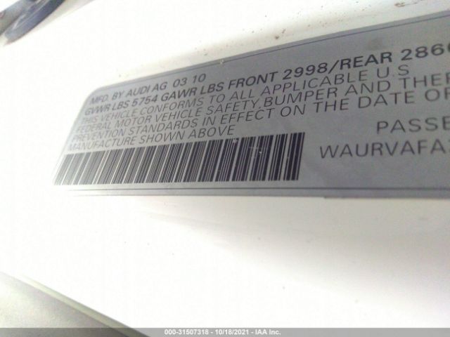 Photo 8 VIN: WAURVAFA3AN006682 - AUDI A8 L 