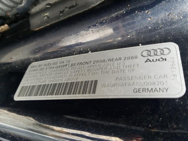 Photo 9 VIN: WAURVAFA4AN008201 - AUDI A8 QUATTRO 