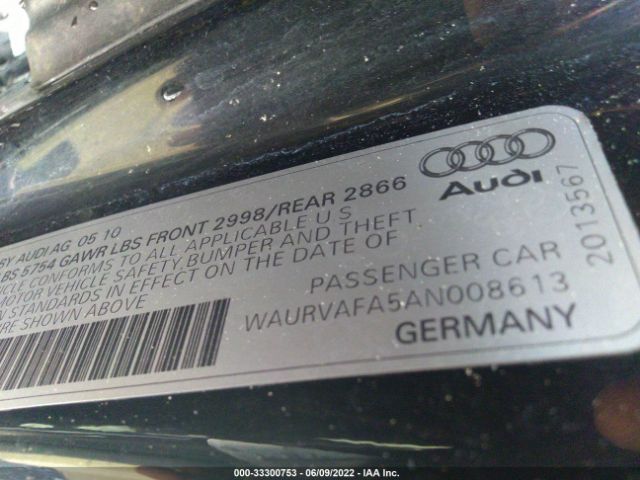 Photo 8 VIN: WAURVAFA5AN008613 - AUDI A8 L 