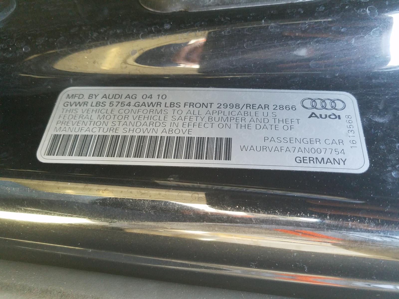 Photo 9 VIN: WAURVAFA7AN007754 - AUDI A8 QUATTRO 