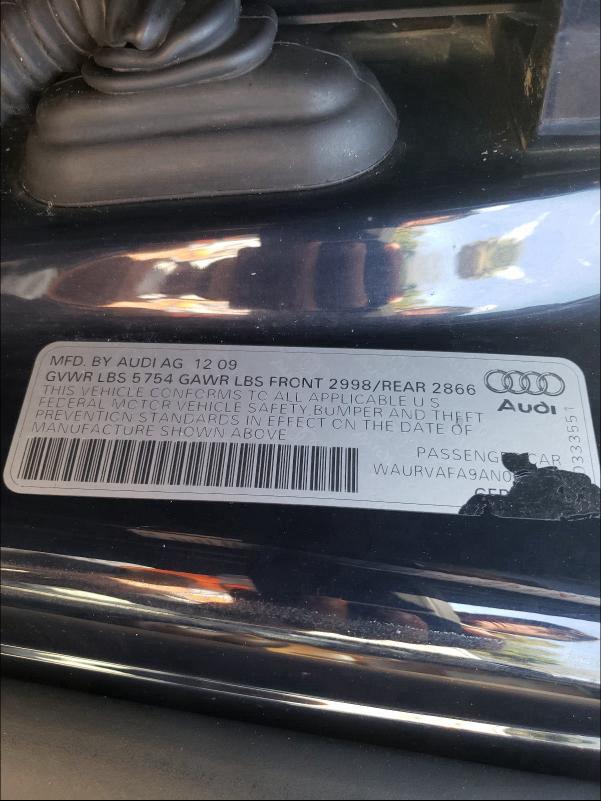 Photo 9 VIN: WAURVAFA9AN005407 - AUDI A8 QUATTRO 