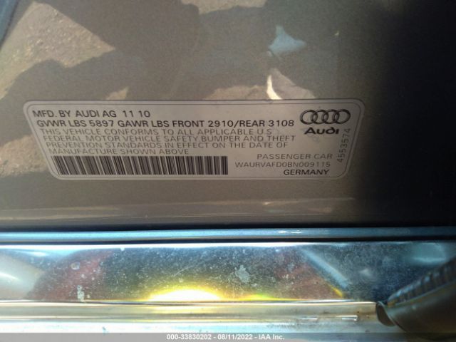 Photo 8 VIN: WAURVAFD0BN009115 - AUDI A8 L 