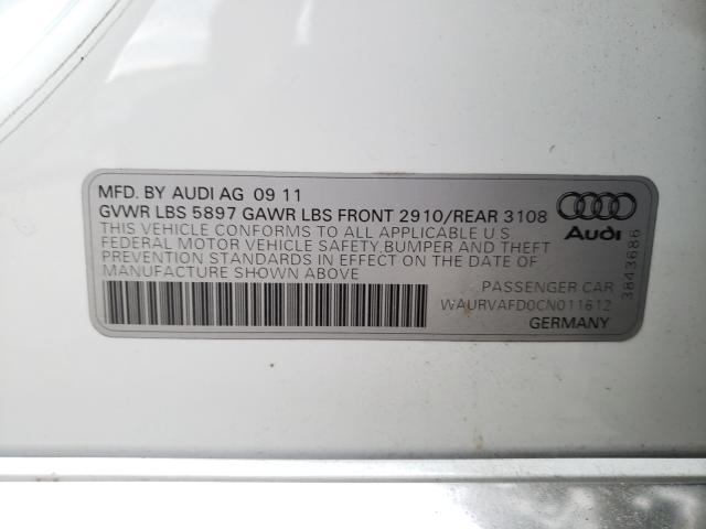 Photo 9 VIN: WAURVAFD0CN011612 - AUDI A8 L QUATT 