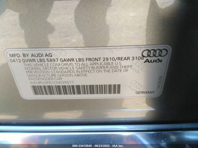 Photo 8 VIN: WAURVAFD1CN035577 - AUDI A8 L 