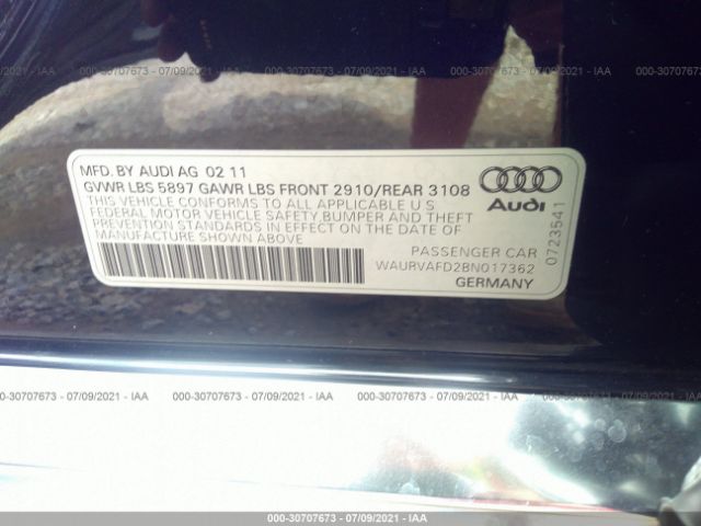 Photo 8 VIN: WAURVAFD2BN017362 - AUDI A8 L 