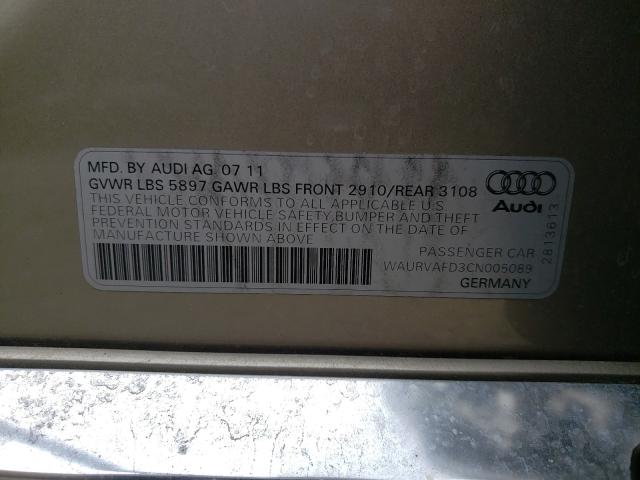 Photo 9 VIN: WAURVAFD3CN005089 - AUDI A8 L QUATT 