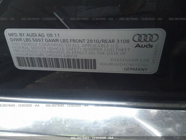 Photo 8 VIN: WAURVAFD4CN012102 - AUDI A8 L 