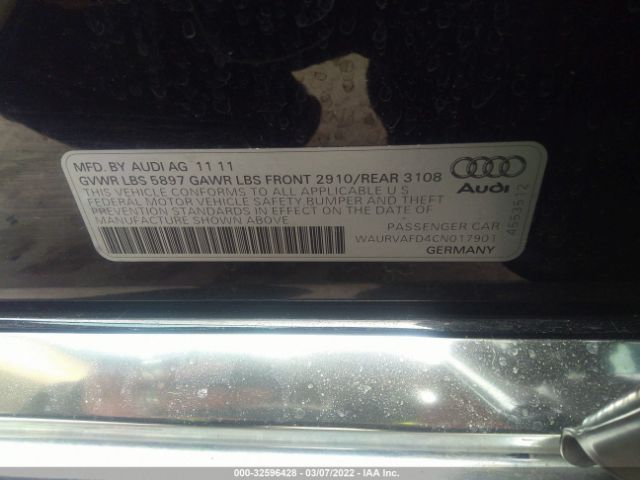 Photo 8 VIN: WAURVAFD4CN017901 - AUDI A8 L 