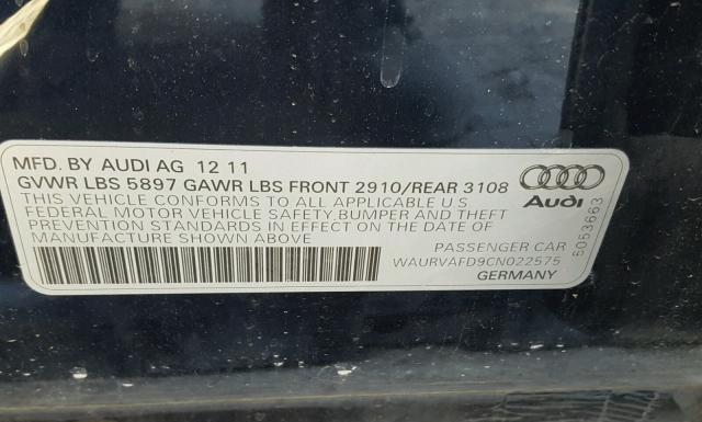 Photo 9 VIN: WAURVAFD9CN022575 - AUDI A8 