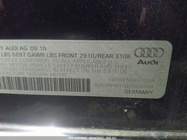 Photo 8 VIN: WAURVAFDXBN005668 - AUDI A8 L 