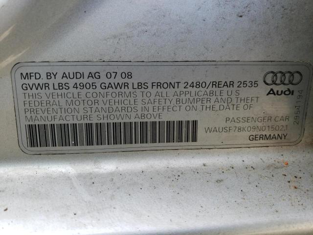 Photo 11 VIN: WAUSF78K09N015021 - AUDI A4 