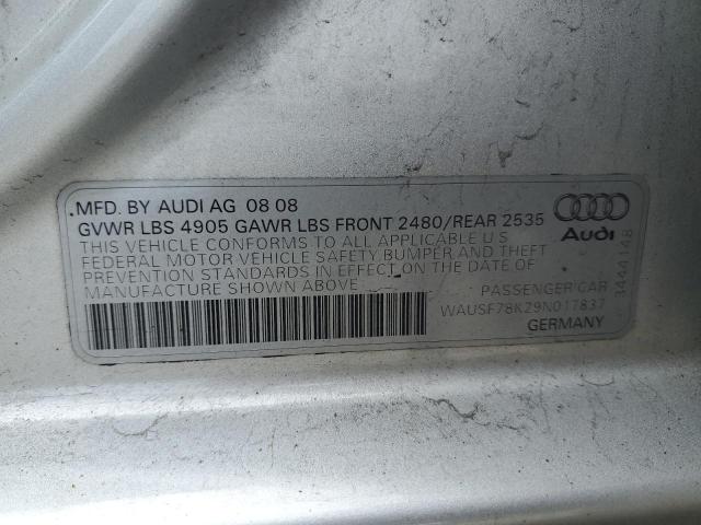 Photo 12 VIN: WAUSF78K29N017837 - AUDI A4 