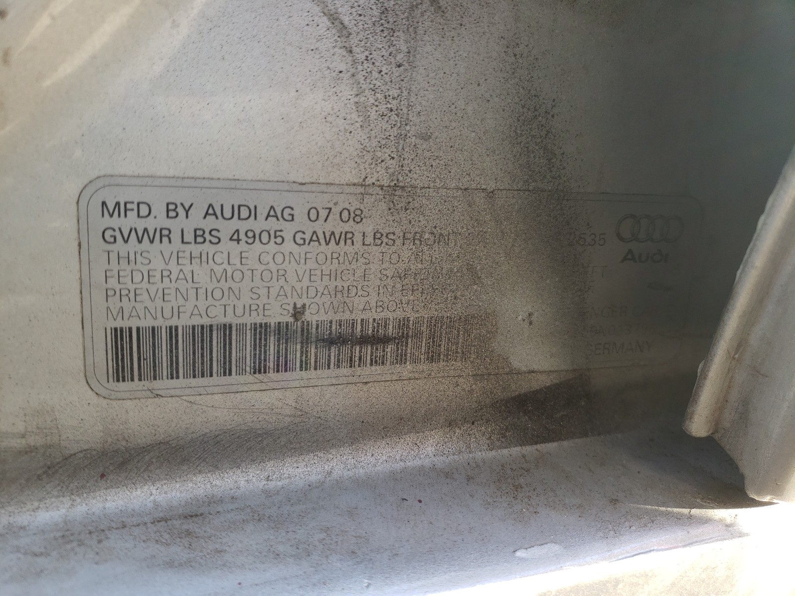 Photo 9 VIN: WAUSF78K59N013796 - AUDI A4 PREMIUM 