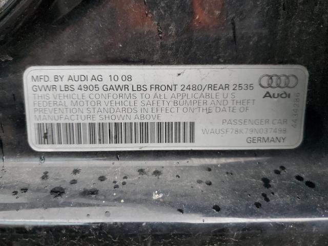 Photo 11 VIN: WAUSF78K79N037498 - AUDI A4 