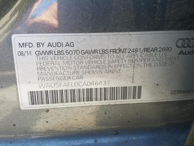 Photo 9 VIN: WAUSFAFL0CA046437 - AUDI A4 PREMIUM 