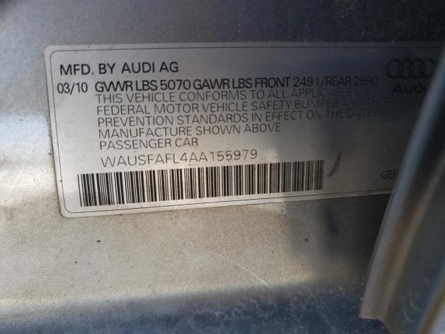 Photo 9 VIN: WAUSFAFL4AA155979 - AUDI A4 PREMIUM 