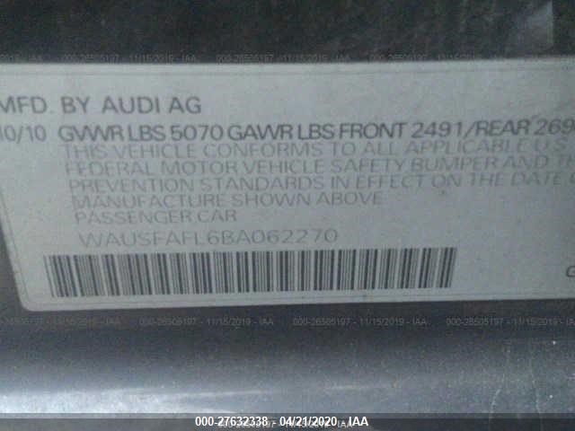 Photo 8 VIN: WAUSFAFL6BA062270 - AUDI A4 