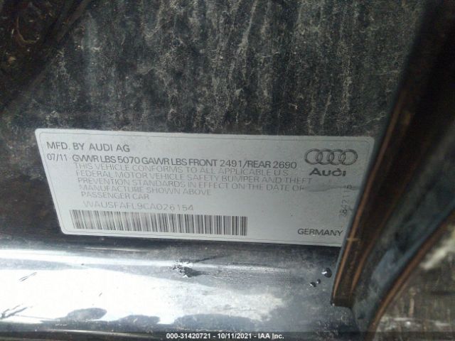 Photo 8 VIN: WAUSFAFL9CA026154 - AUDI A4 