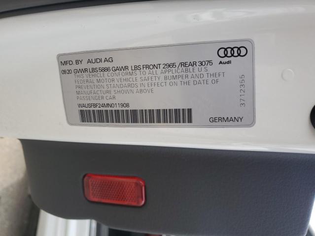 Photo 12 VIN: WAUSFBF24MN011908 - AUDI S7 PRESTIG 