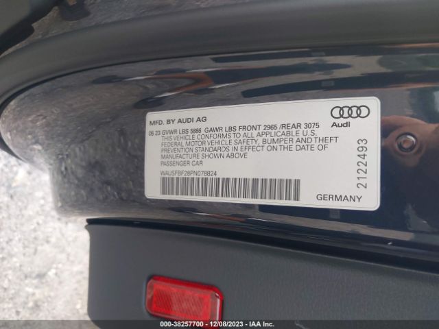 Photo 8 VIN: WAUSFBF28PN078824 - AUDI S7 SPORTBACK 