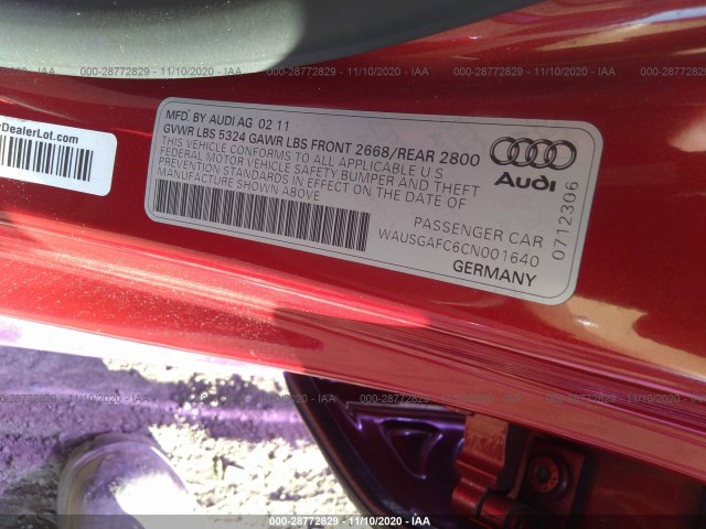 Photo 8 VIN: WAUSGAFC6CN001640 - AUDI A7 