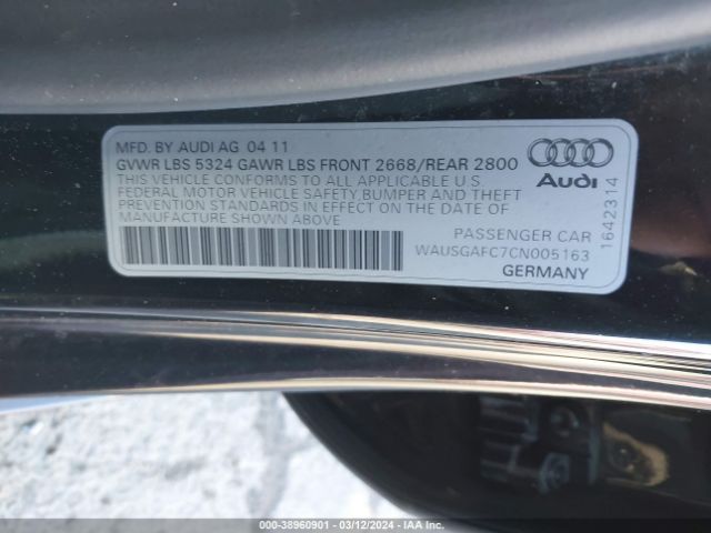 Photo 8 VIN: WAUSGAFC7CN005163 - AUDI A7 