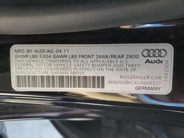 Photo 9 VIN: WAUSGAFCXCN004377 - AUDI A7 PRESTIG 