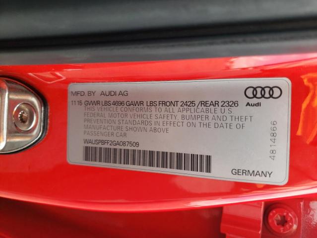 Photo 11 VIN: WAUSPBFF2GA087509 - AUDI A3 E-TRON 