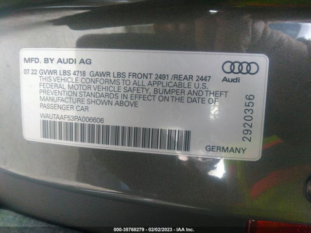 Photo 8 VIN: WAUTAAF53PA006606 - AUDI A5 