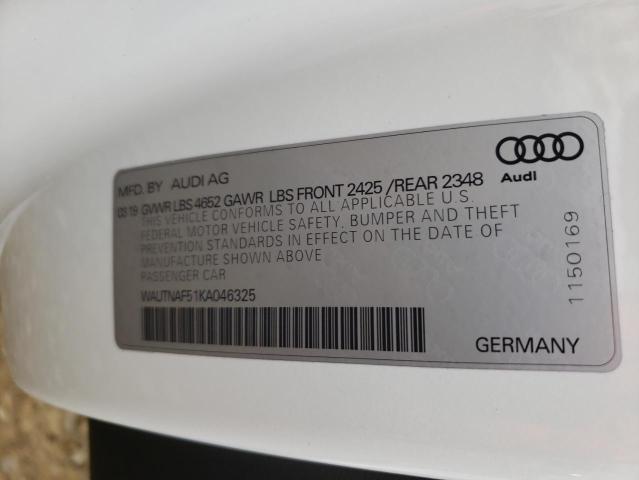 Photo 9 VIN: WAUTNAF51KA046325 - AUDI A5 PREMIUM 