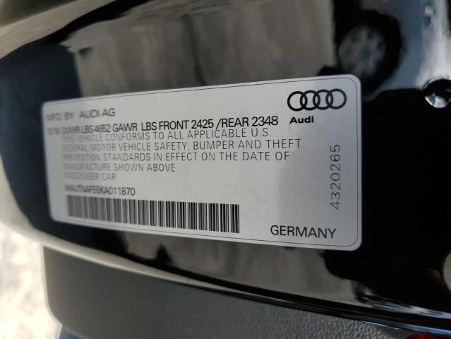 Photo 12 VIN: WAUTNAF55KA011870 - AUDI A5 PREMIUM 