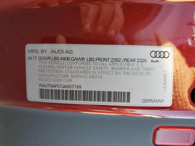 Photo 9 VIN: WAUTNAF57JA007169 - AUDI A5 PREMIUM 